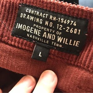 Imogene and Willie Blake Military Trouser Cords